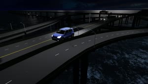 Stock Video Bridge Traffic At Night Above The Sea Live Wallpaper For PC