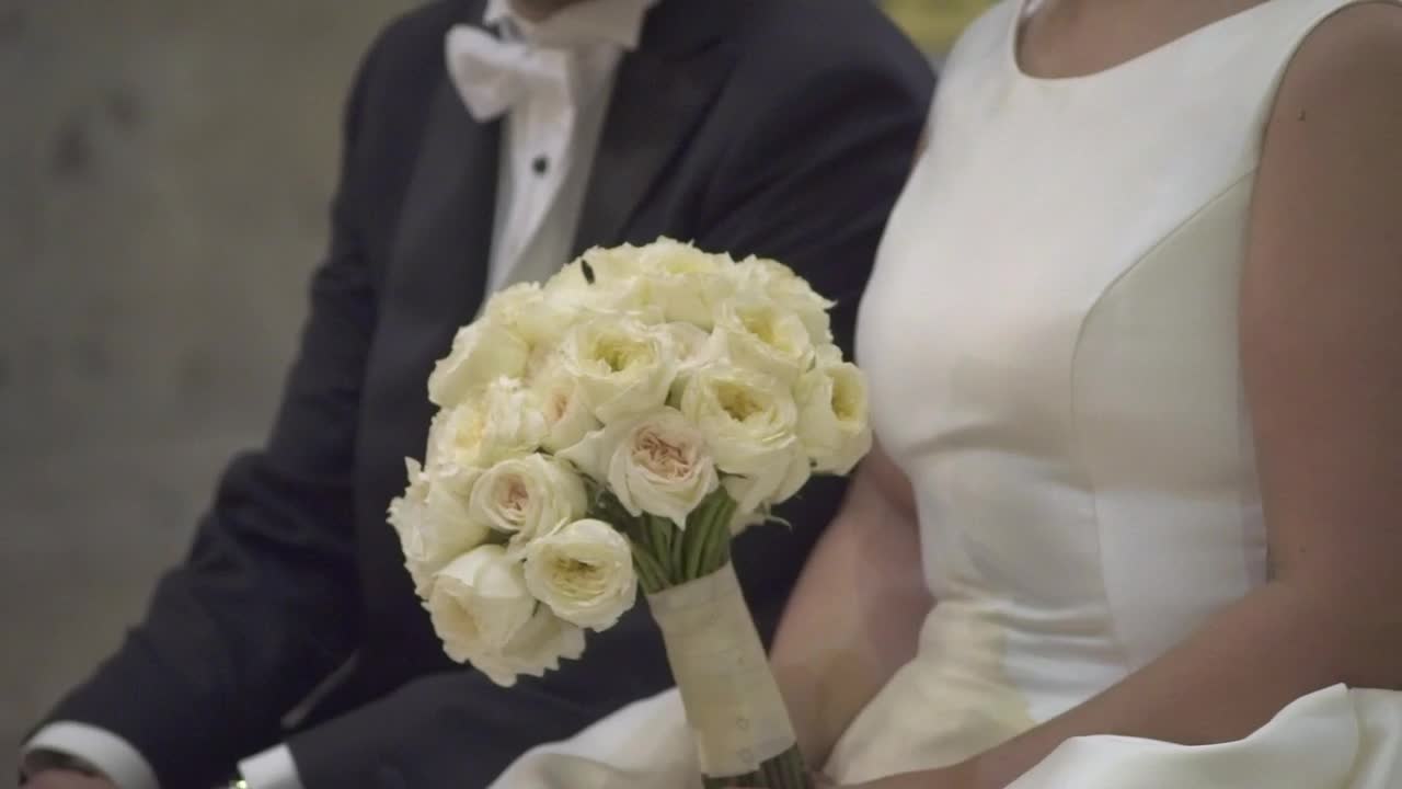 Download Stock Video Bride And Groom Sitting Together At Their Wedding Live Wallpaper For PC