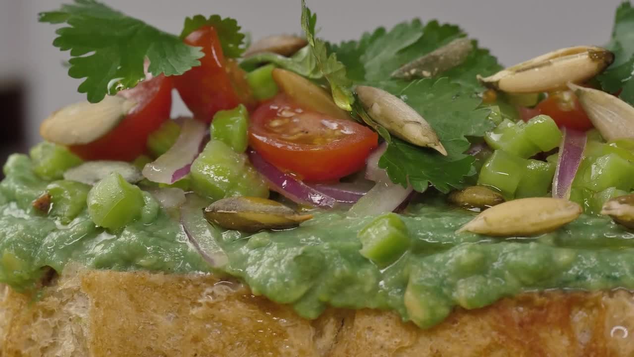 Download Stock Video Bread With Green Ingredients On It Live Wallpaper For PC