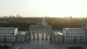 Stock Video Brandenburg Gate Taken From High View Live Wallpaper For PC