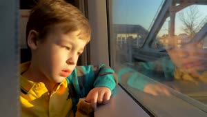 Stock Video Boy Travelling On A Train Through Russia Live Wallpaper For PC