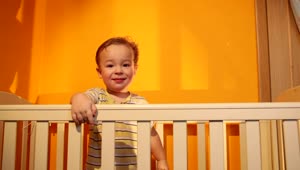 Stock Video Boy Smiling In An Orange Room Live Wallpaper For PC