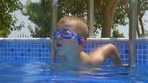 Stock Video Boy Climbing Into A Pool Live Wallpaper For PC