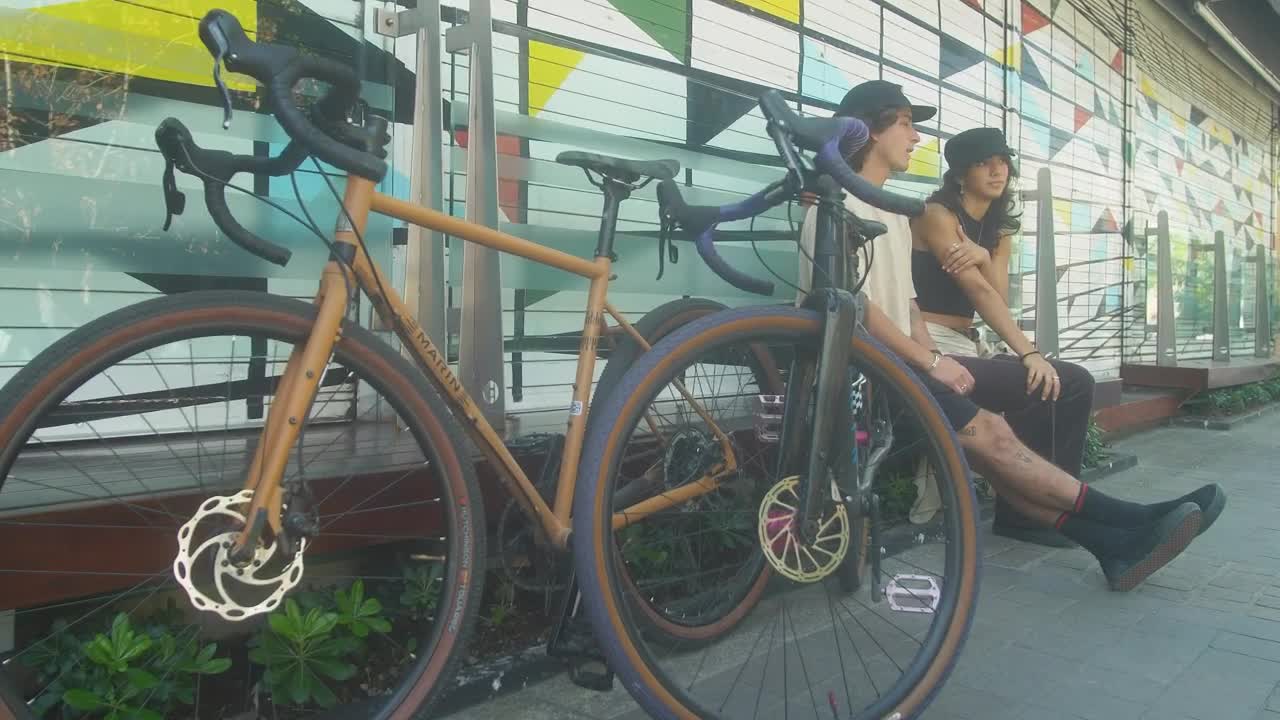 Download Stock Video Boy And Girl Resting After A Bike Ride Live Wallpaper For PC