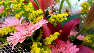 Stock Video Bouquets Of Flowers For Events Close Up Live Wallpaper For PC