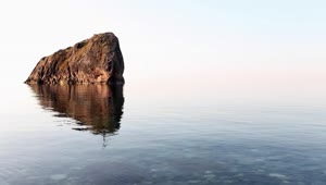 Stock Video Boulder On Shore In The Sea Landscape Live Wallpaper For PC