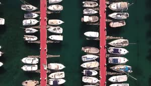 Stock Video Boats In A Harbor From Above Live Wallpaper For PC