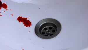 Stock Video Blood Spilling In The Sink Live Wallpaper For PC