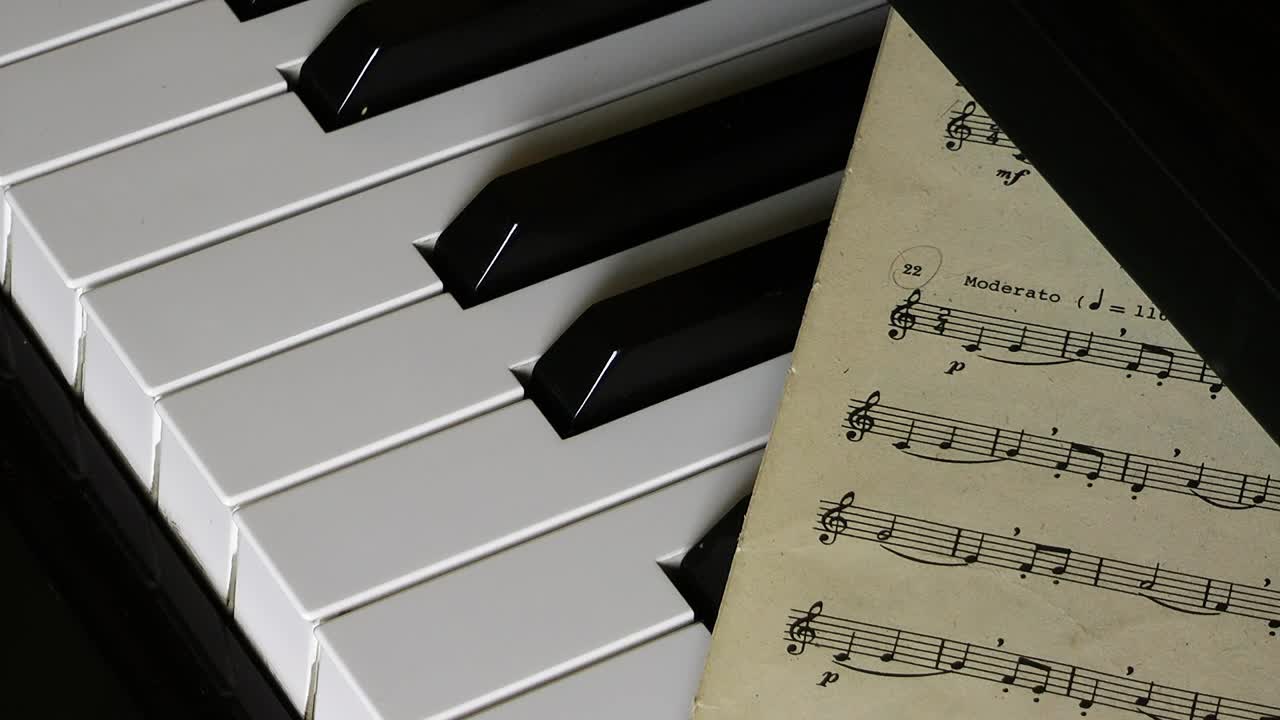 Download Stock Video Blood Drops On Piano Sheet Music Live Wallpaper For PC