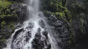 Stock Video Black Rocks Waterfall Live Wallpaper For PC