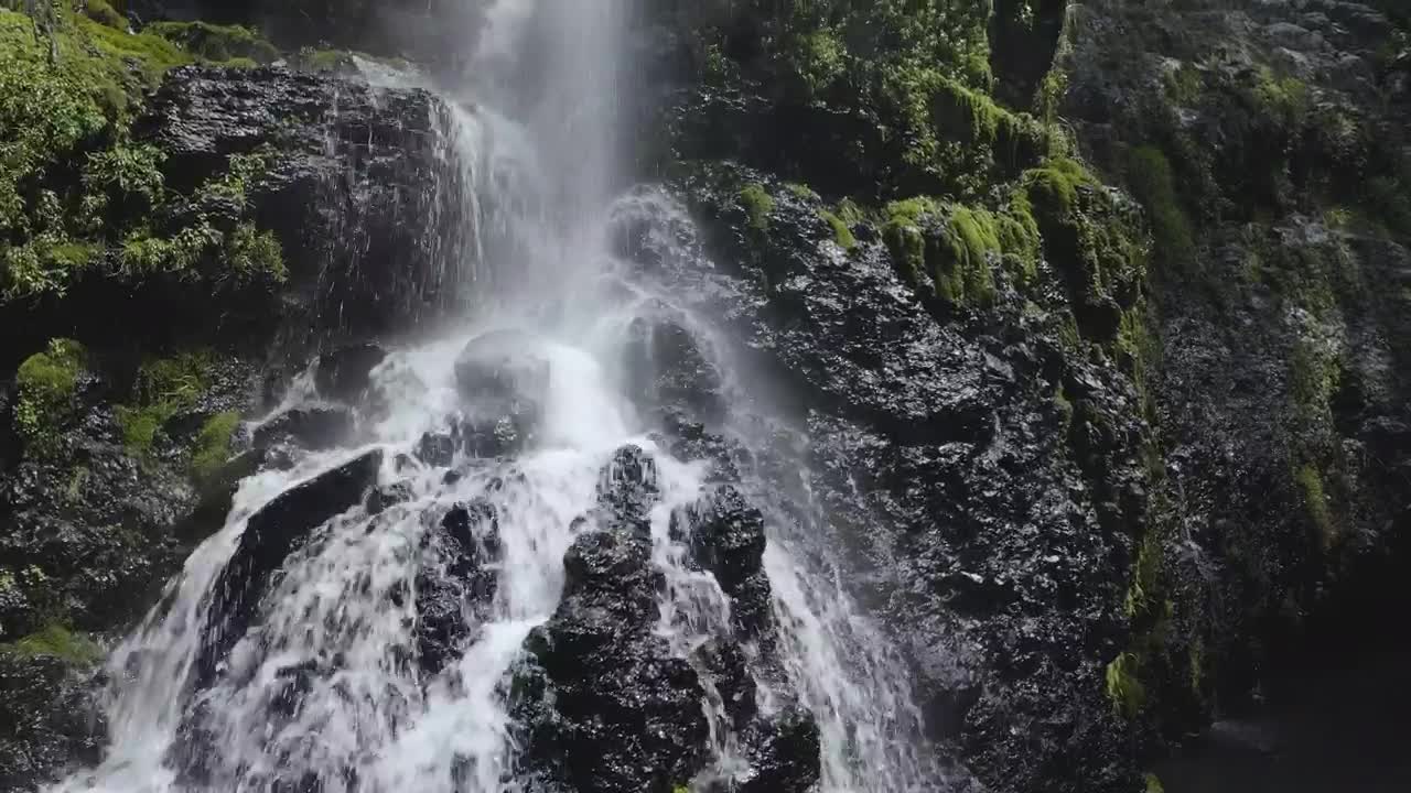 Download Stock Video Black Rocks Waterfall Live Wallpaper For PC