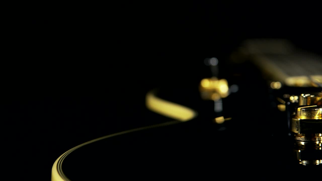 Download Stock Video Black Guitar In A Dark Room Live Wallpaper For PC