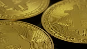 Stock Video Bitcoin Coins Rotating In A Close Up Shot Live Wallpaper For PC