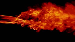 Stock Video Billowing Flame On A Black Background Live Wallpaper For PC