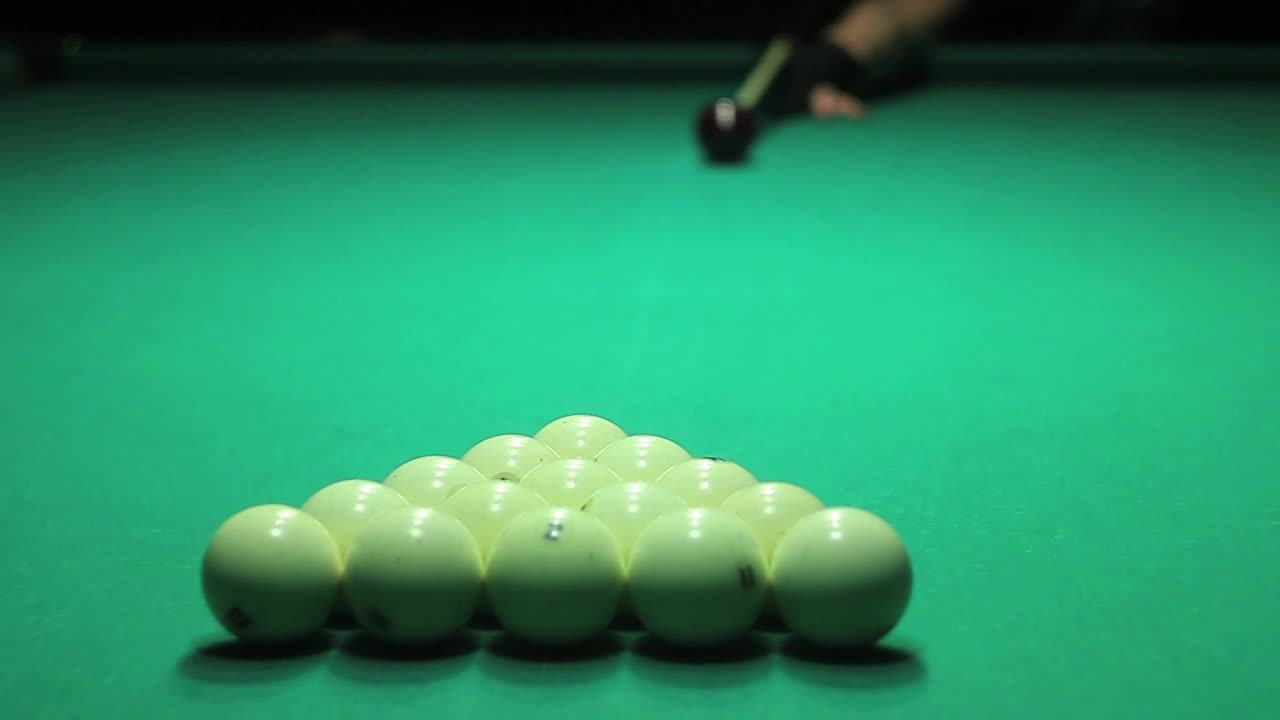 Download Stock Video Billiard Opening Shot Live Wallpaper For PC