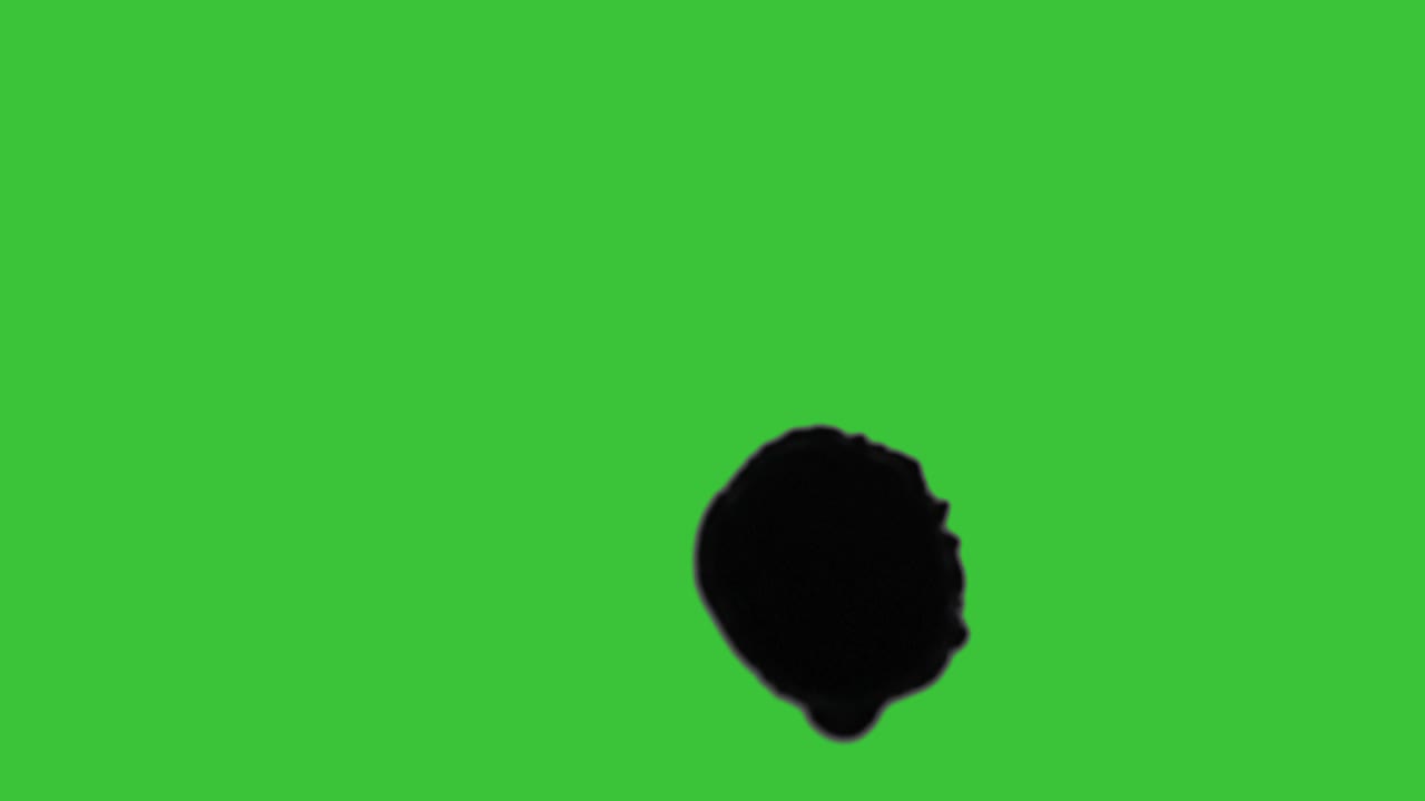 Download Stock Video Big Drops Of Black Ink Falling On Green Background Live Wallpaper For PC