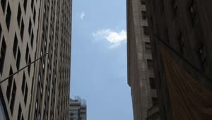 Stock Video Between Buildings On Wall Street Live Wallpaper For PC