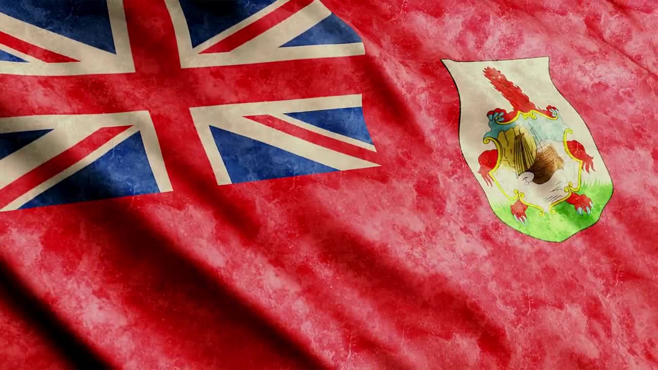 Download Stock Video Bermuda Flag Waving With A Faded Texture Live Wallpaper For PC