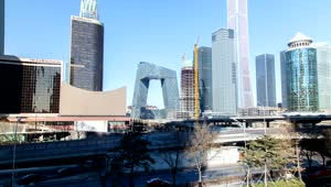 Stock Video Beijing Business District Skyline Time Lapse Live Wallpaper For PC