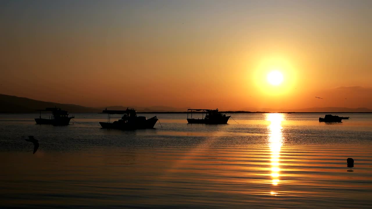 Download Stock Video Beautiful Sunset Reflected In The Sea Live Wallpaper For PC