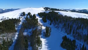 Stock Video Beautiful Snowy Landscape At A Ski Resort Live Wallpaper For PC