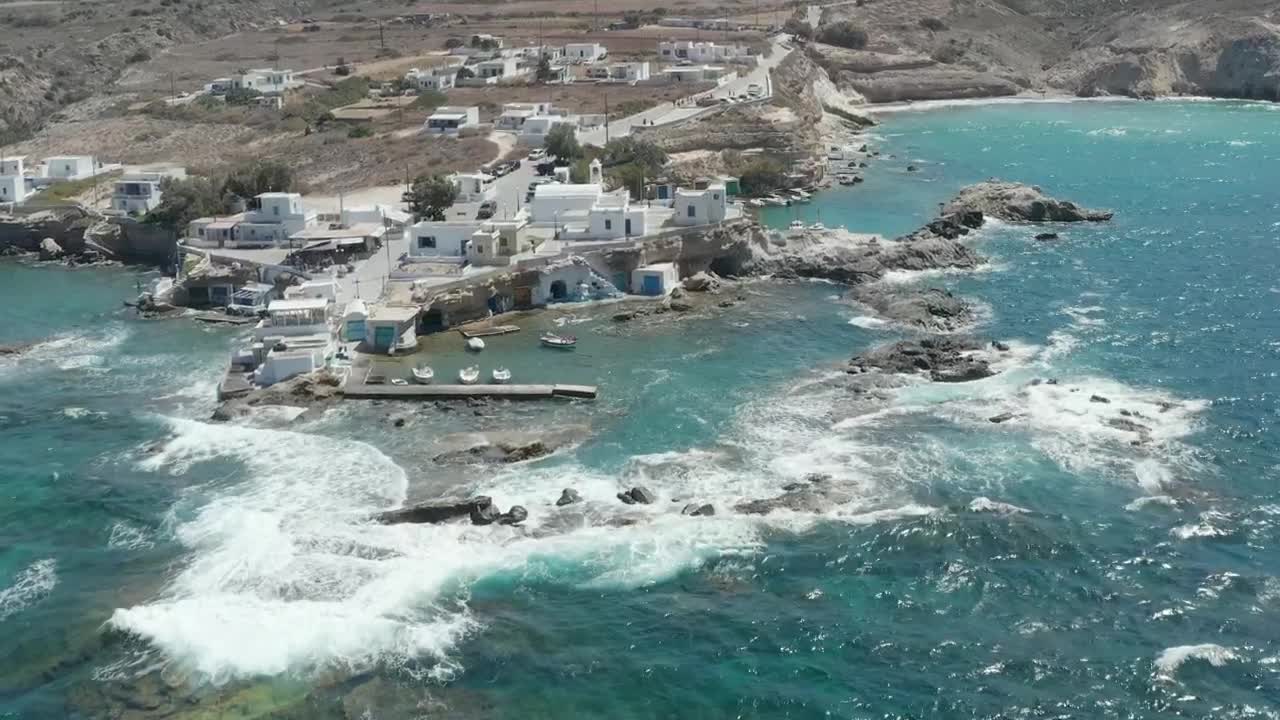 Download Stock Video Beautiful Harbor With Greco Style Architecture Live Wallpaper For PC