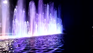 Stock Video Beautiful Fountain With Lights Live Wallpaper For PC