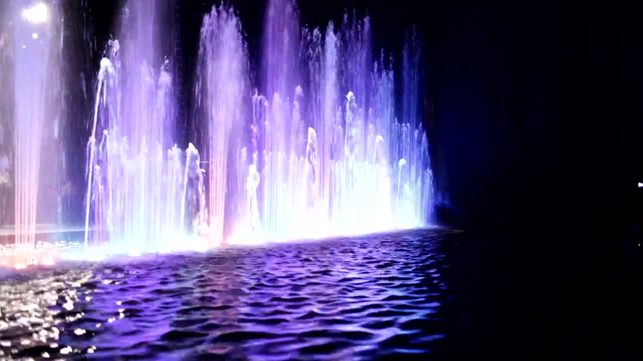 Download Stock Video Beautiful Fountain With Lights Live Wallpaper For PC