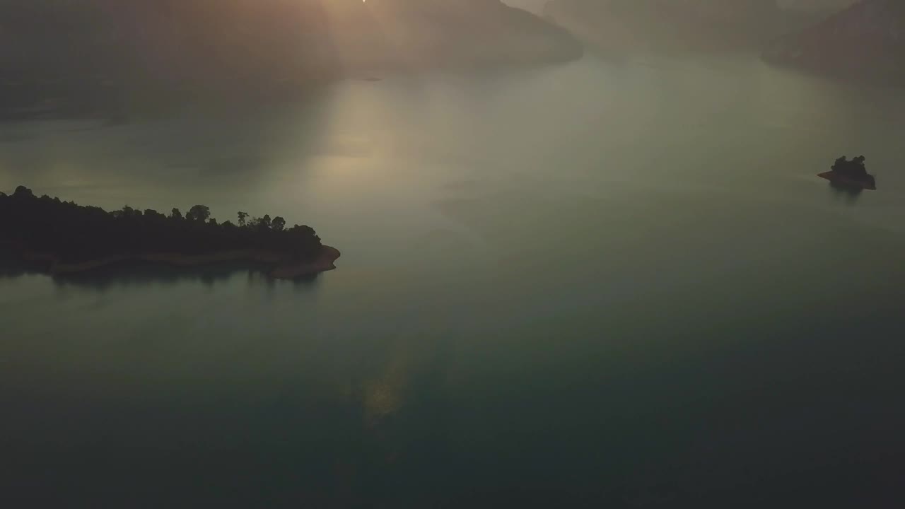 Download Stock Video Beautiful Dusk On A Large Lake From Above Live Wallpaper For PC