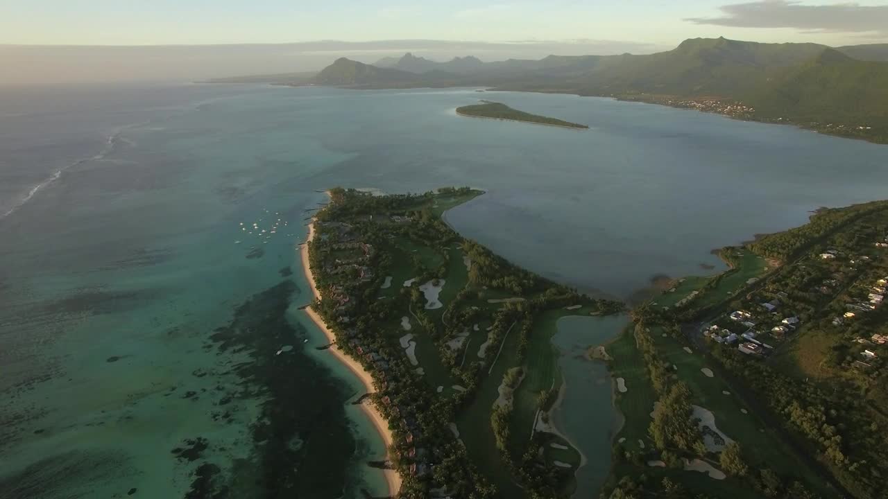 Download Stock Video Beautiful Coastal Mountains In Mauritius Live Wallpaper For PC