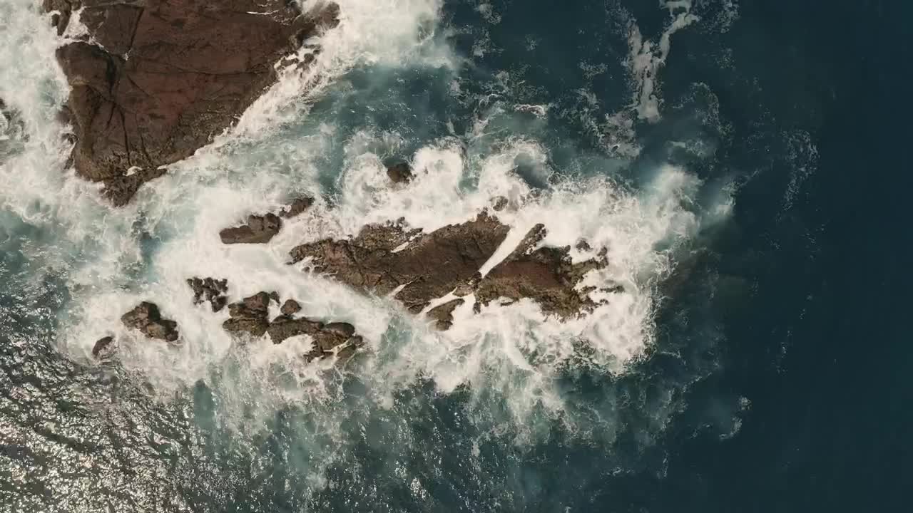 Download Stock Video Beach Rocks Top Shot Live Wallpaper For PC