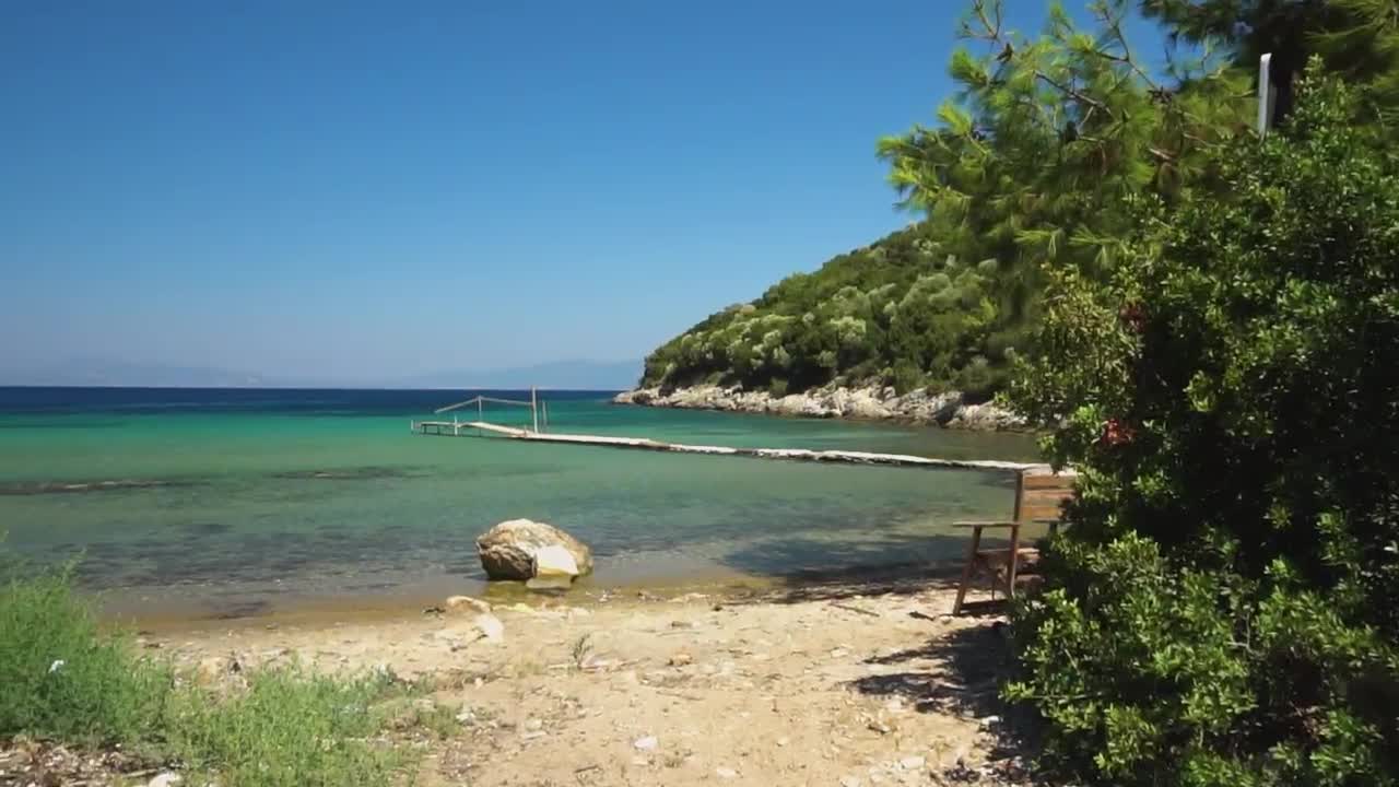 Download Stock Video Beach Pier On A Sunny Day Live Wallpaper For PC