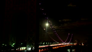 Video Stock Clouds Above The George Washington Bridge Live Wallpaper For PC