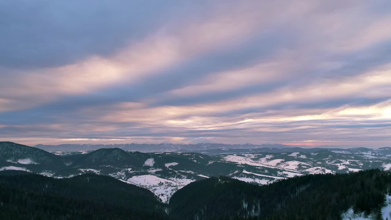 Download Video Stock Cloud Covered Sky In Snowy Mountains Live Wallpaper For PC