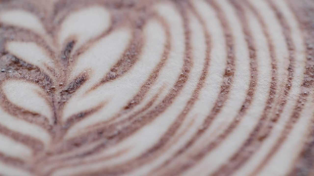 Download Video Stock Closeup Video Of Latte Flower Art Live Wallpaper For PC