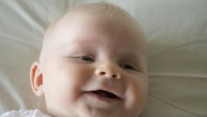 Video Stock Closeup Of Smiling Baby On White Background Live Wallpaper For PC