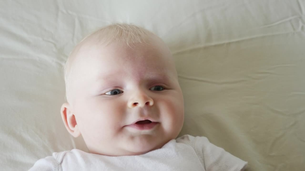 Download Video Stock Closeup Of Baby Laughing In Natural Light Live Wallpaper For PC