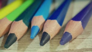 Video Stock Close View Many Colored Pencils Live Wallpaper For PC
