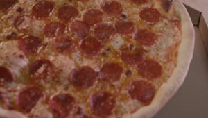 Video Stock Close Up Shot Of A Freshly Made Hot Pizza Live Wallpaper For PC
