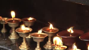 Video Stock Close Up Of Burning Candles Live Wallpaper For PC