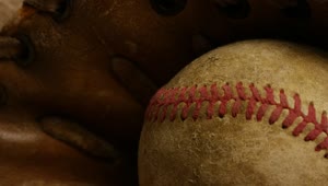 Video Stock Close Up Of A Vintage Baseball Ball Live Wallpaper For PC