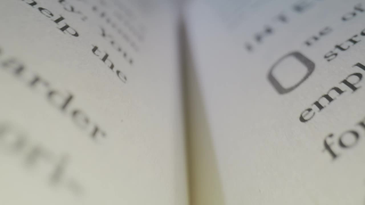 Download Video Stock Close Tour Through The Middle Of An Open Book Live Wallpaper For PC