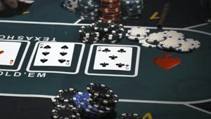 Video Stock Close Shot Of A Person Winning At Poker Live Wallpaper For PC