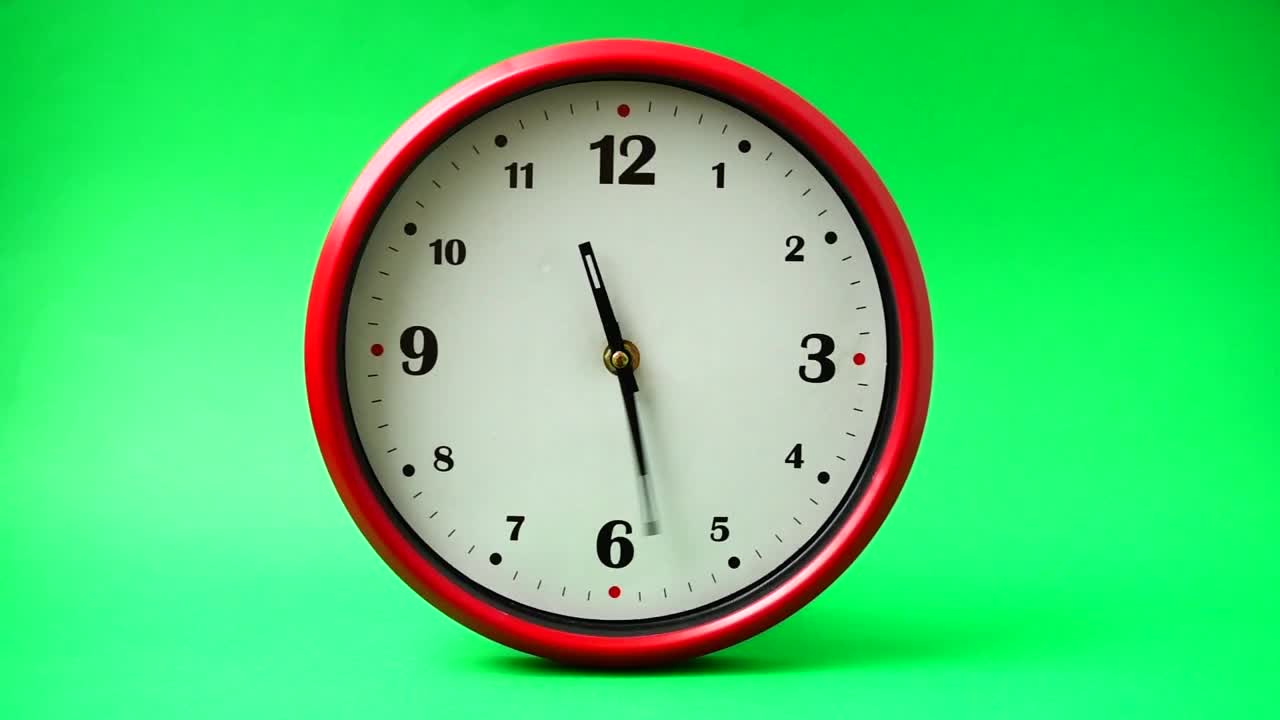 Download Video Stock Clock Moving Fast On A Chroma Background Live Wallpaper For PC