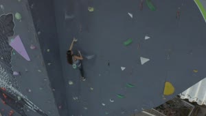 Video Stock Climbing A Large Tower To Practice Mountaineering Live Wallpaper For PC