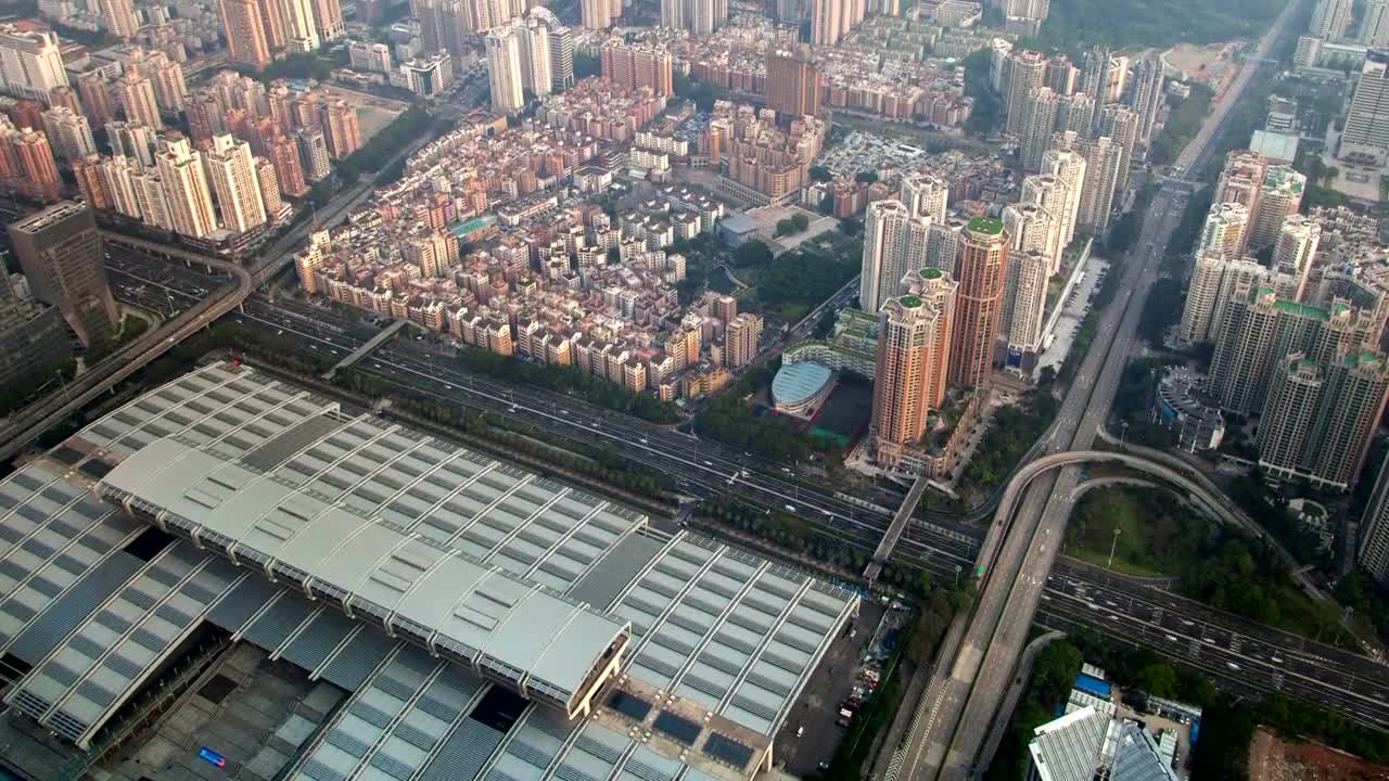 Download Video Stock City Of Many Large Buildings From The Heights Live Wallpaper For PC