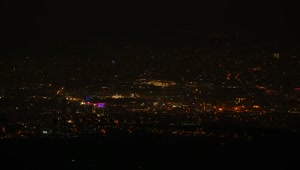 Video Stock City Lights In A Dark Night Seen From Afar Live Wallpaper For PC