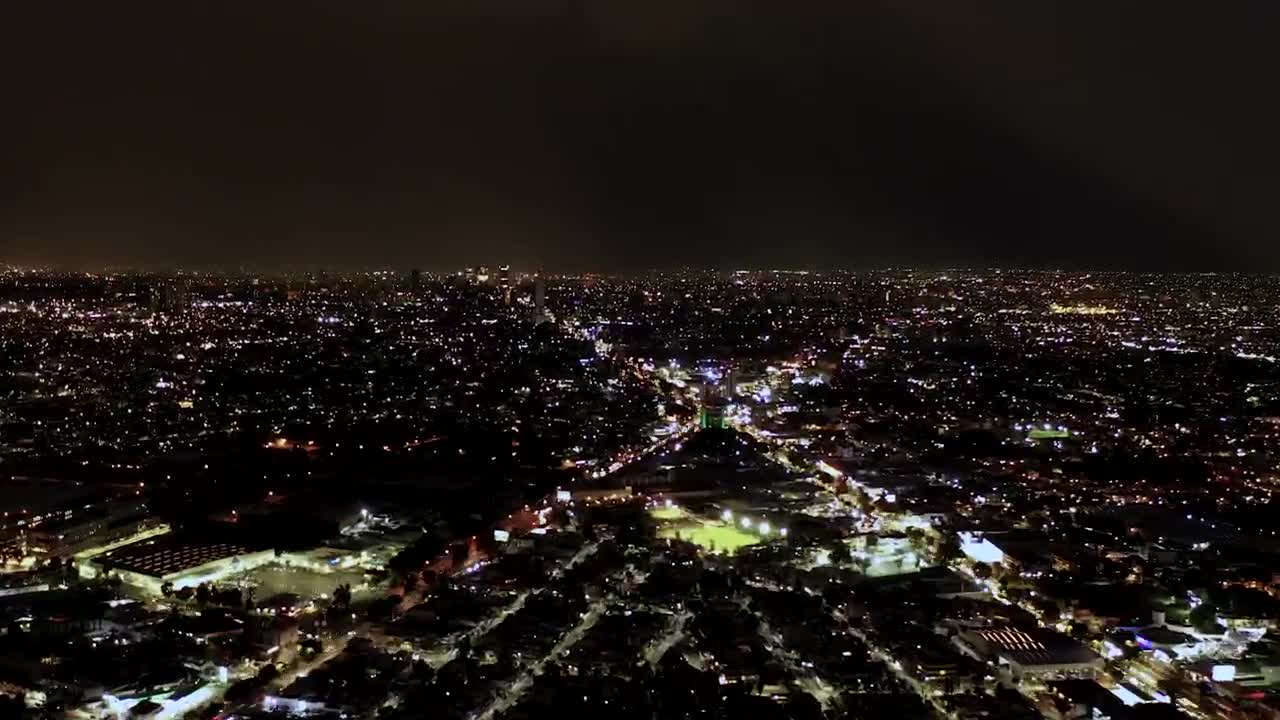 Download Video Stock City Lights At Night Aerial Shot Live Wallpaper For PC