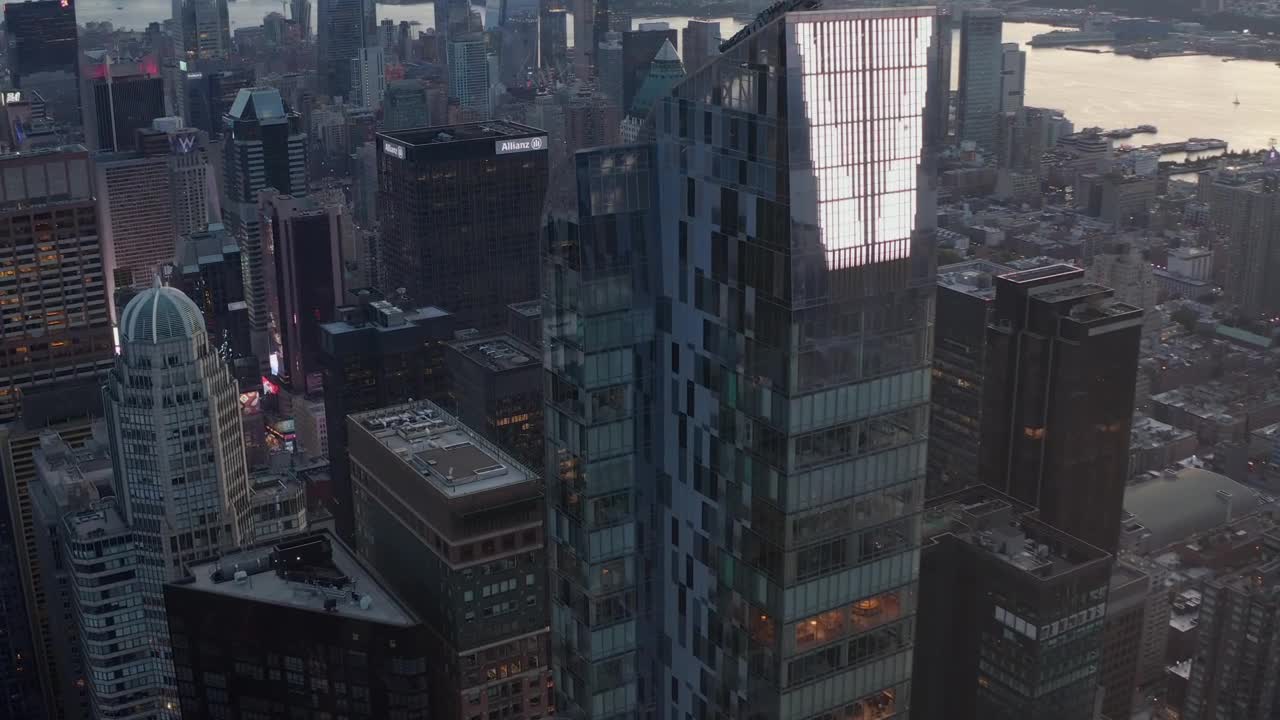 Download Video Stock City Full Of Office Buildings Aerial Shot Live Wallpaper For PC