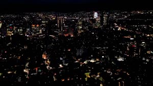Video Stock City Buildings Lit Up At Night Live Wallpaper For PC